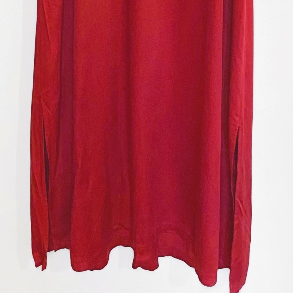 Lagenlook Full length Red embroidered Maxi Dress Coldwater Creek Womens size 3X - Picture 5 of 10